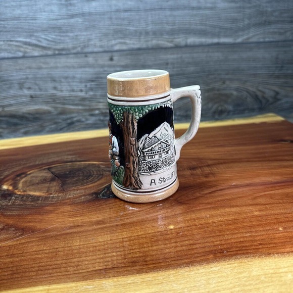 Original Vintage German Embossed Man Woman Playing/Drinking‎ Ceramic Mug - Picture 10 of 10